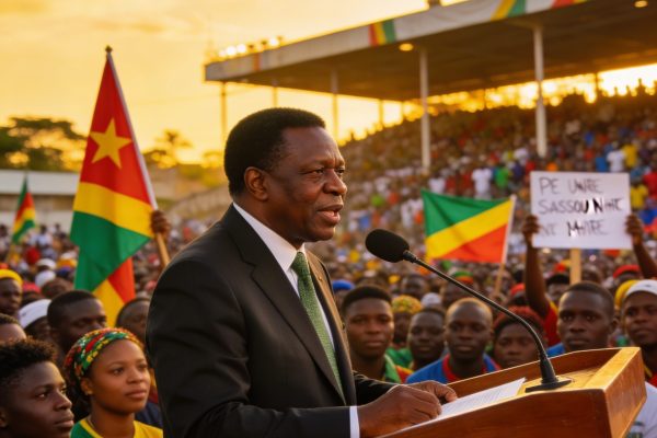 Campagne électorale : à Pointe-Noire, Denis Sassou N&rsquo;Guesso lance un appel à la jeunesse