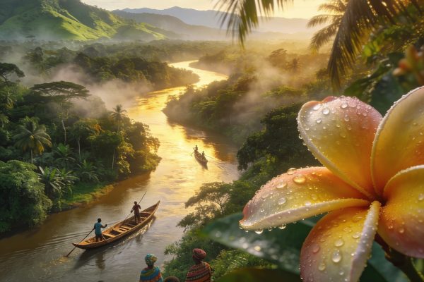 L&rsquo;île Mbamou se mobilise pour la réélection de Denis Sassou N&rsquo;Guesso