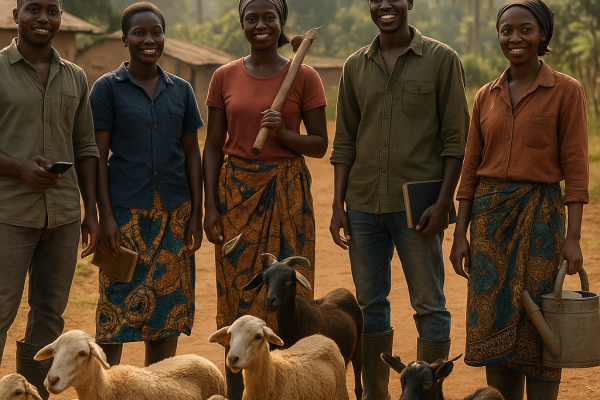 District de Loutété : les jeunes leaders de la Bouenza se tournent vers l&rsquo;élevage de petits ruminants