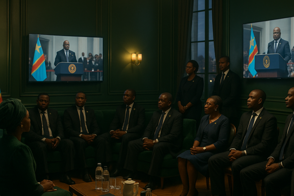 Cérémonie d&rsquo;investiture du président Denis Sassou N&rsquo;Guesso retransmise en direct à l&rsquo;ambassade du Congo à Paris