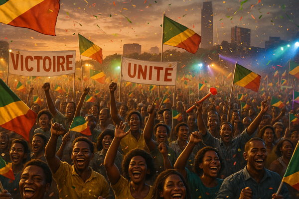 Célébration de la Victoire : La Dynamique Cuvette Ouest Salue la Réélection du Président