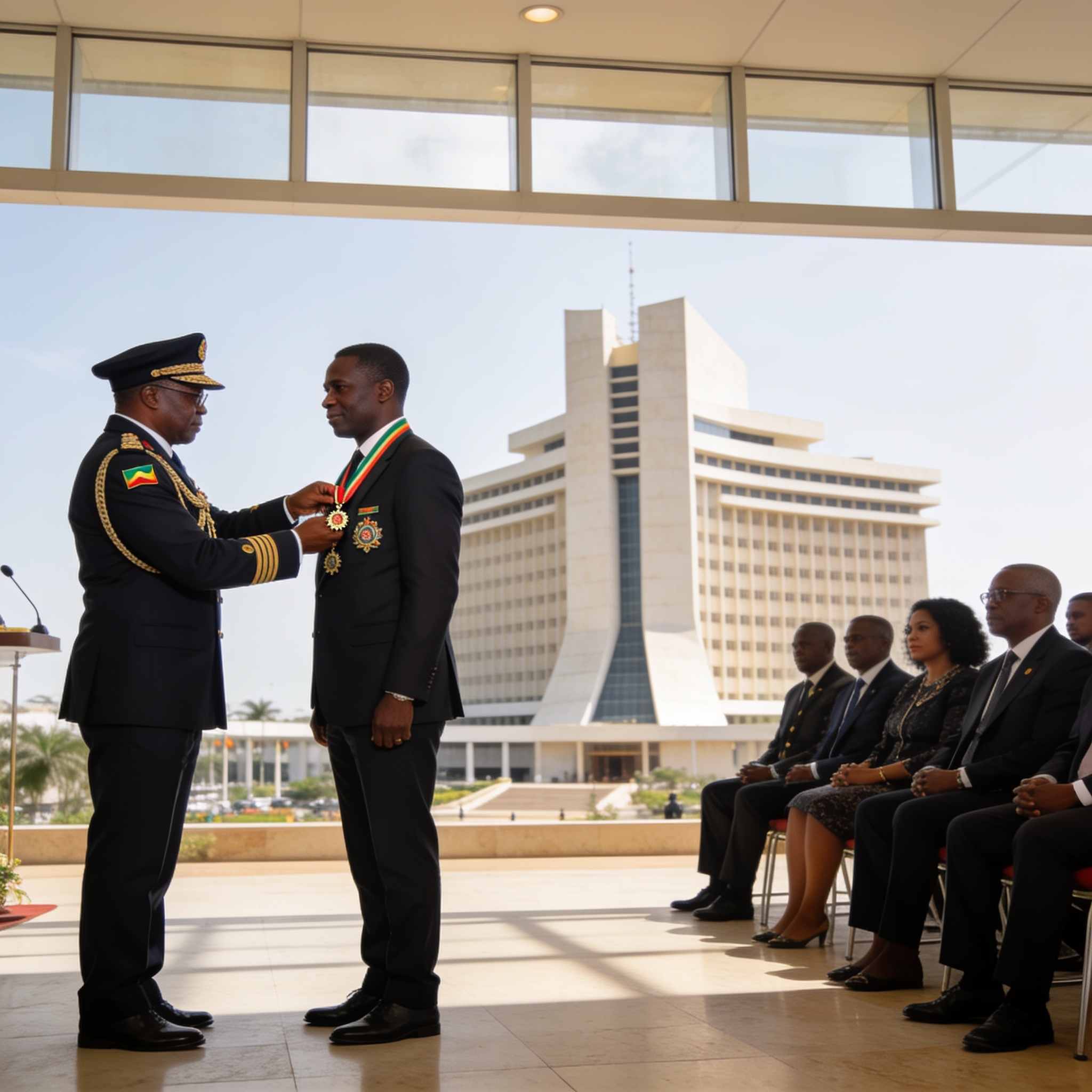 Cémac : Norbert Okiokoutina élevé au rang de Grand commandeur à Brazzaville