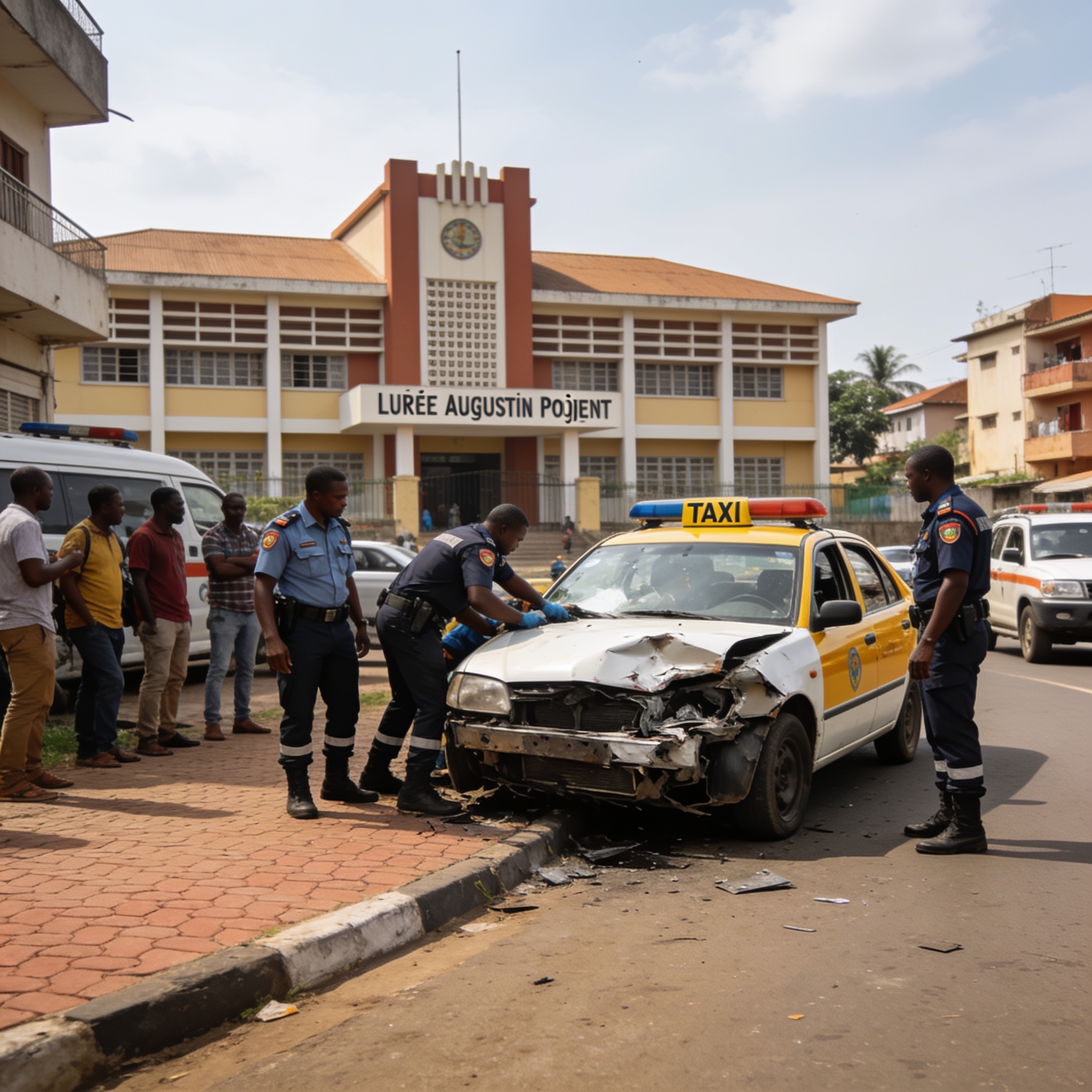 Drame près du lycée Augustin Poignet : un accident de taxi fait 4 morts après le BEPC