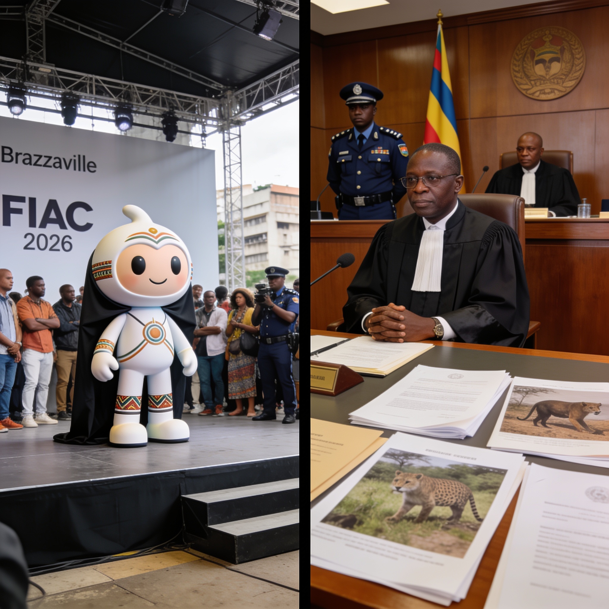 Brazzaville : la Fiac 2026 dévoile sa mascotte tandis que la justice frappe fort contre le braconnage